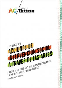 Portada I Convocatoria de Acciones de Intervención Social a través de las Artes