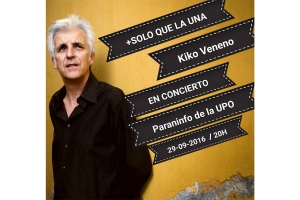 Concierto Kiko Veneno +SOLO QUE LA UNA. III Edición "Arte y Compromiso. Experiencias para el Cambio Social"